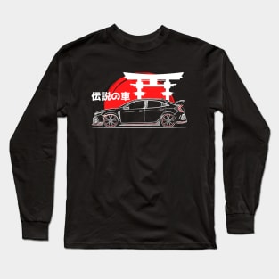 The Racing JDM Civic Art Long Sleeve T-Shirt